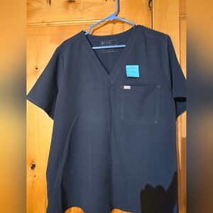 Figs XXL Dark Harbor Caterina scrub top
